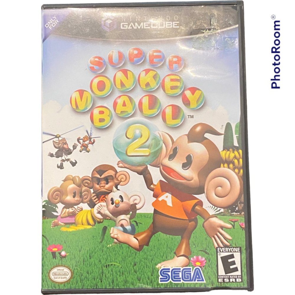 Nintendo GameCube - Super Monkey Ball 2 game, complete with manual